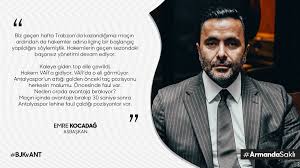 Emre kocadağ 2019 yılında beşiktaş takımı yönetim kurulu ile isminden sıkça söz ettirmiştir. Sampiyon Besiktas Jk On Twitter Asbaskanimiz Emre Kocadag Dan Aciklamalar