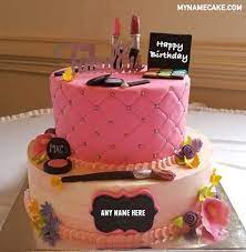 See more ideas about birthday, happy birthday cakes, happy birthday cake images. Write Name On Makeup Birthday Cake Photo My Name Cake
