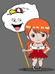 Nami And Zeus By Https Www Deviantart Com Lcgvrrcloudstrife On Deviantart Zeus One Piece Nami Chibi