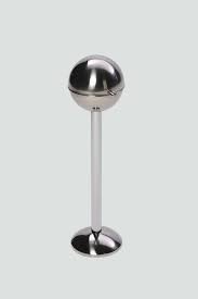Cendrier 12 litres, cendrier sur pied extérieur intérieur, cendrier poubelle acier + seau 25 cm x 61 cm tectake. Cendrier Exterieur Sur Pied
