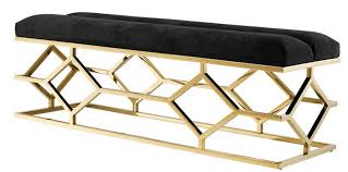 Durch den druck günstige möbel für die wachsende, breite masse herzustellen und der fortschreitenden automatisierung des herstellungsprozesses wurde das wohndesign simplifiziert. Casa Padrino Luxus Sitzbank Gold 140 X 45 X H 48 Cm Wohnzimmer Designermobel Barockgrosshandel De