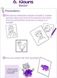 Grade 4 Grammar Lesson 6 Nouns Gender 1 Grammar Lessons Grammar Grammar Skills