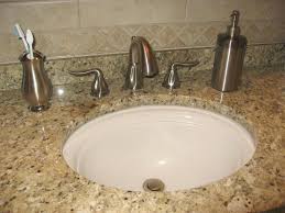 install the undermount bathroom sink