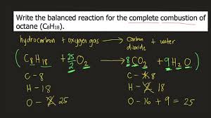 Balancing The Equation For The Combustion Of Octane (C8H18) - Youtube