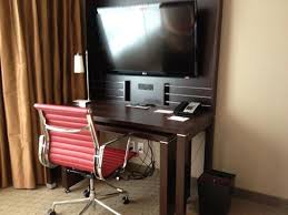 Why not just make one. Tv Stand And Desk With More Outlets Picture Of Residence Inn By Marriott Vancouver Downtown Vancouver Tripadvisor