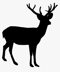 Unlike albino deer, melanistic deer often display attributes of piebald deer, which show a patchy mix of white and normal brown coloration. Deer Silhouette Moose Clip Art Black Deer Clipart Hd Png Download Kindpng