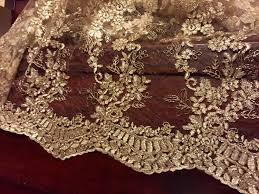 Sale Gold Embroidered Lace Table Runner Gold Tablecloth Etsy Wedding Table Runners Gold Lace Table Runners Lace Table