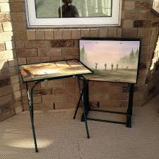 Mid century modern vintage long console or tv stand or dresser made by american of martinsville. Find More Four Vintage Tv Trays And Stand Golf Scene Hunter Green For Sale At Up To 90 Off