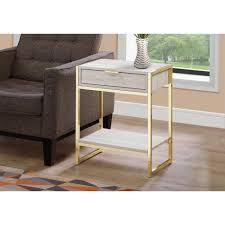 Unbranded Grey End Table With A Drawer Hd3484 The Home Depot In 2020 End Tables With Storage End Tables End Tables With Drawers