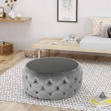 This tufted, square ottoman is a great piece to round out your living room ensemble. Grey Tufted Coffee Table Wayfair
