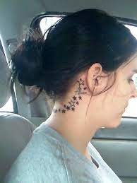 It can also be a symbol of good luck and safety. Star Tattoo Under Ear