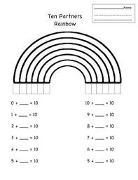 Ten Partners Rainbow Homeschool Math 1st Grade Math Math Lessons