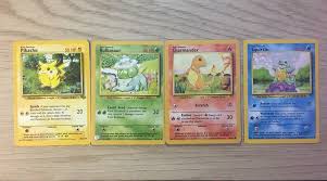 Some of early print runs have missing card numbers, making them more valuable than later print runs. 1995 Original Pokemon Cards Pikachu Charmander Squirtle Bulbasaur Will Throw In 3 Extra 1995 Original Pokemo Pokemon Cards Original Pokemon Cards Pokemon