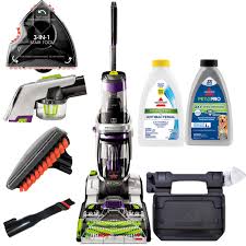 You'll need to rent brush attachments separately and purchase a cleaning solution to use the machine. Proheat 2x Revolution Pet Pro Deep Cleaner 22837 Bissell
