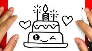We'll be learning to draw many fun things together. How To Draw A Cute Birthday Cake Step By Step Youtube