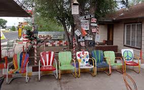 See more ideas about metal lawn chairs, lawn chairs, lawn furniture. Vintage Metal Chair With Painted Sign