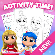Coloring pages of true and the rainbow kingdom. Facebook