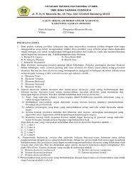 Bacalah setiap soal dari tabungan dan pesangon yang diperolehnya berniat membuka bisnis. Soal Usbn Ekobis