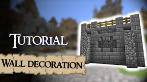 Stone brick wall spawn command. Minecraft Tutorial How To Decorate Medieval Walls Youtube