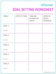 Printable Goal Charts For Adults Home Ideas Easy