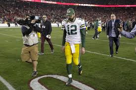 Aaron rodgers played just two seasons at cal, where he had 43 total touchdowns and 5,400 yards. Green Bay Packers Aaron Rodgers Has Another Nfc Championship Game Clunker