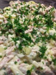 Kartoffelsalat Mit Fleischsalat Rezept Rezept Fleischsalat Rezept Kartoffelsalat Rezepte