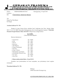 Contoh Surat Penagihan Bantara Ambalan