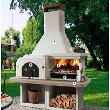 Rosenstein & söhne four à pizza pour barbecue avec pierre de cuisson et thermomètre intégré. Barbecue Pierre Gargano 2 Combine Four Pergola Pergola Patio Gazebo