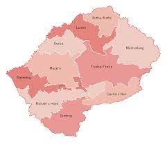 Wählen sie aus erstklassigen bildern zum thema lesotho in höchster qualität. Landkarte Lesotho Karte Distrikte Weltkarte Com Karten Und Stadtplane Der Welt