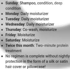 Daily Weekly Monthly Routine Perfect Natural Hair Styles Natural Hair Regimen Hair Regimen