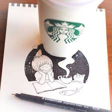 9 Venti Creativity Starbucks Becomes Artist S Inspiration And Medium Co Create Creativity Culture Starbucks Art Starbucks Drawing Starbucks Cup Drawing