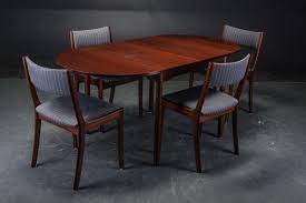Axiom round dining table, grigio finish by artistica home. Danish Mahogany Dining Table Chairs Set 1970s Set Of 5 For Sale At Pamono