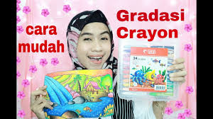 Cara mewarnai gradasi dengan crayon oilpastel chicken. Cara Mudah Mewarnai Gradasi Krayon Youtube