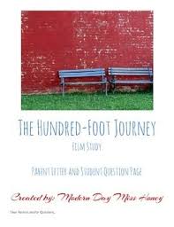 Film Study The Hundred Foot Journey Parent Letter And Student Question Page The Hundred Foot Journey Film Studies This Or That Questions