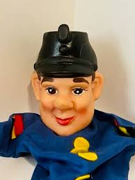 Hand Puppet Toy 1969 Muppets Mr Rogers Vtg Antique Jim Henson Police Cop  Bobby BM3