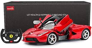 This one isin scale 1:4, but also available in 1:8 scale. Amazon Com Rastar Rc Car 1 14 Scale Ferrari Laferrari Radio Remote Control R C Toy Car Model Vehicle For Boys Kids Red 13 3 X 5 9 X 3 3 Inch Toys Games