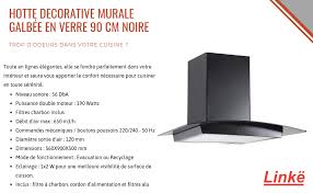 Linke Lkdg90b Hotte Noir 90 Cm Amazon Fr Bricolage