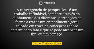 A Convergencia De Perspectivas E Um Gabriel Trarbach Nunes