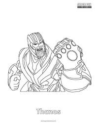 Thanos Fortnite Coloring Page Avengers Coloring Pages Coloring Pages Cool Coloring Pages