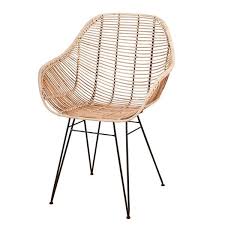 Design Armlehnstuhl Rattan Natur Korbstuhle Korbsessel Stuhl Design