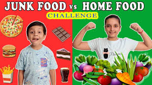 Junk Food Vs Home Food Challenge Funny Healthy Eating Moral Story For Kids Aayu And Pihu Show Healthy Meals For Kids Food Challenge Kids Meals