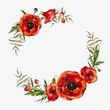 Flower Garlands Flower Clipart Red Watercolor Flowers Png And Vector With Transparent Background For Free Download Floral Wreath Watercolor Floral Watercolor Wreath Watercolor