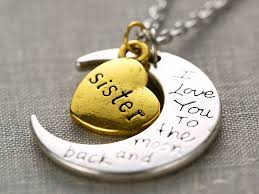 Schwester Spruch Kette Kreis Minimalist Vergoldet Mode Kette Gravur Spruche Schwester Halskette