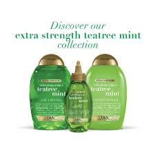 It contains vitamins and minerals that. Ogx Extra Strength Refreshing Scalp Teatree Mint Conditioner Invigorating Conditioner With Tea Tree Peppermint Oil Witch Hazel Paraben Free Sulfate Fre