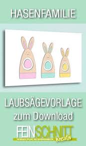 Sagevorlage Hasenfamilie In 2020 Hase Kreativ Vorlagen