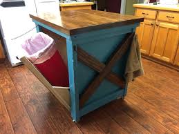 kitchen island with garbage bin kitchen