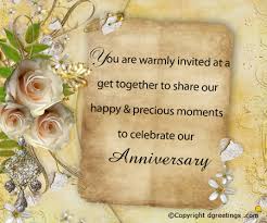 The couple has requested that their guests not bring gifts. Anniversary Invitation Wording Free Anniversary Invitation Wording