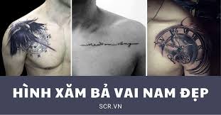 Lúc làm xong hình cho hai hắn đeo khẩu trang bí bách cả ngày, cũng xăm hình cả ngày, giờ chỉ muốn ngồi thừ ra ghế, đến mi mắt cũng lười chớp. Hinh XÄƒm Báº£ Vai Nam Ä'áº¹p Tattoo Báº£ Vai Con Trai Ngáº§u
