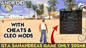 Grand theft auto san andreas; 200mb Gta San Andreas Lite For Android Device Cleo Mods Cheats Nougat Oreo Royalgamer Youtube
