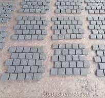 G654 Grey Mesh Backed Cobblestone Pavers from China - StoneContact.com